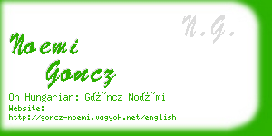 noemi goncz business card